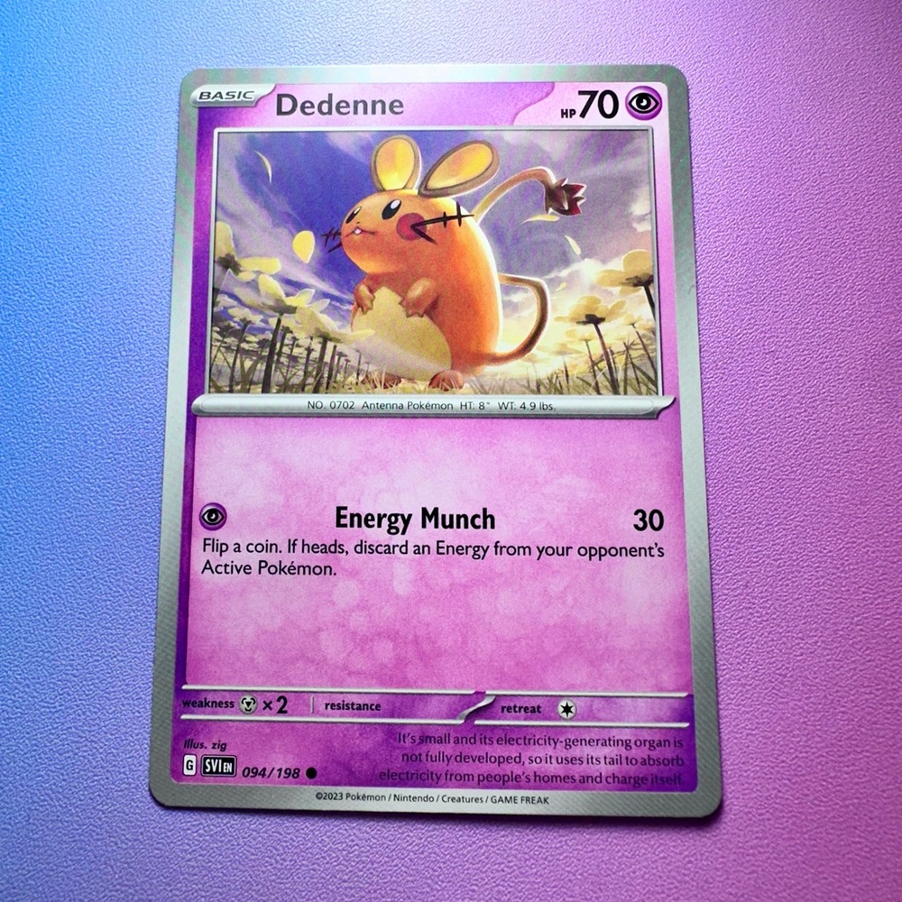 dedenne - 094/198 (common) — pokemon: scarlet & violet base set